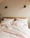 Red & Blue Scallop Bed Linen Set Lulu and Nat