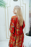 Red and Gold Kimono Robe Wear the World