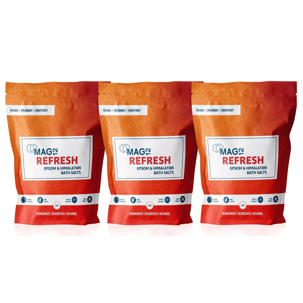 Refresh Epsom Bath Salts Bundle (3 X 1kg) MAG12