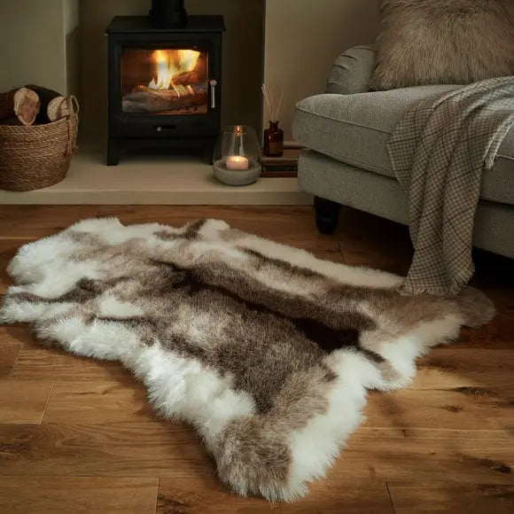 Reindeer Faux Fur Rug Dunelm