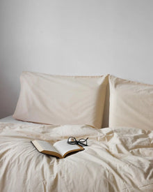  Relaxed Percale Duvet Cover Goss & Genus