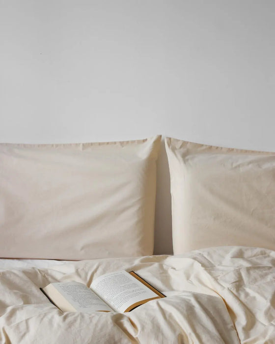 Relaxed Percale Duvet Cover Goss & Genus