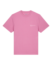  Mens Organic Cotton Relaxed-Fit T-Shirt in Azalea Pink