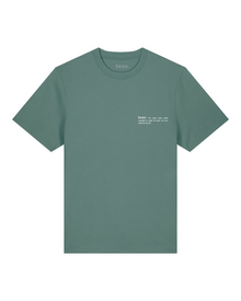  Womens Organic Cotton Relaxed-Fit T-Shirt in Eucalyptus Green