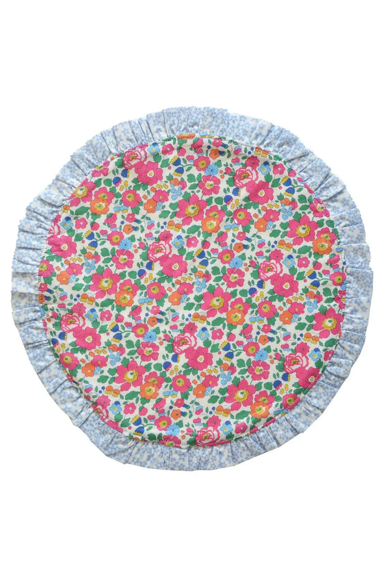 Reversible Circle Frill Placemat Made With Liberty Fabric BETSY & DITSY DOT Coco & Wolf