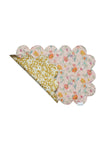 Reversible Cloud Scallop Placemat Made With Liberty Fabric SPRING BLOOMS & BETSY BOO Coco & Wolf