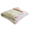 Reversible Heirloom Quilt Made With Liberty Fabric BETSY GREY & WILTSHIRE PINK Coco & Wolf