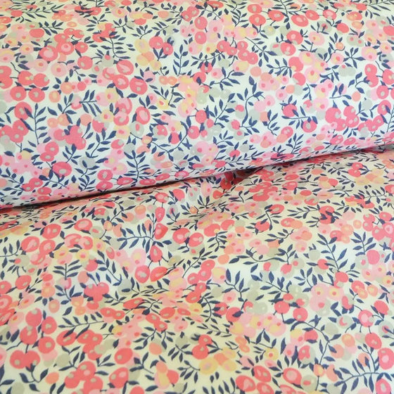 Reversible Heirloom Quilt Made With Liberty Fabric BETSY GREY & WILTSHIRE PINK Coco & Wolf