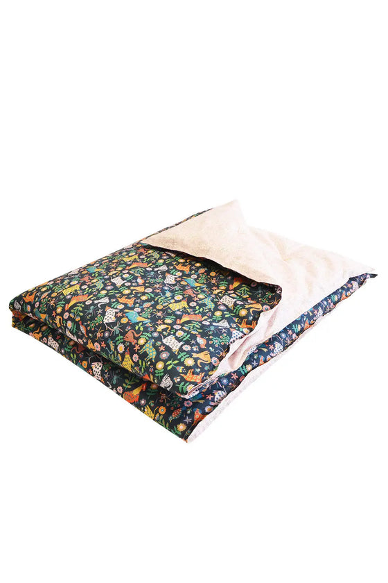 Reversible Heirloom Quilt Made With Liberty Fabric FOLK TAILS & CAPEL PINK Coco & Wolf