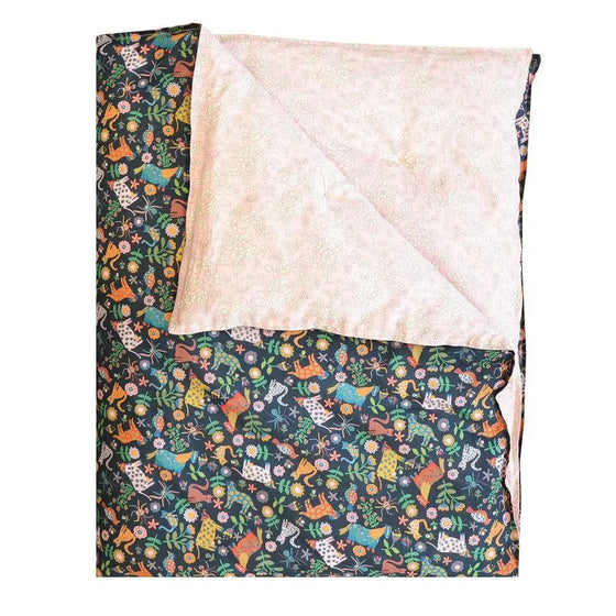 Reversible Heirloom Quilt Made With Liberty Fabric FOLK TAILS & CAPEL PINK Coco & Wolf