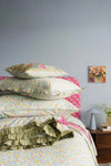 Reversible Ruffle Edge Heirloom Quilt Made With Liberty Fabric BETSY SAGE & CAPEL PISTACHIO Coco & Wolf