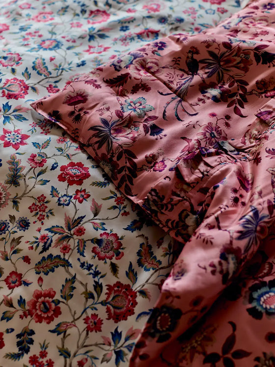 Reversible Ruffle Silk Heirloom Quilt Made With Liberty Fabric EVA BELLE & JANNAH Coco & Wolf