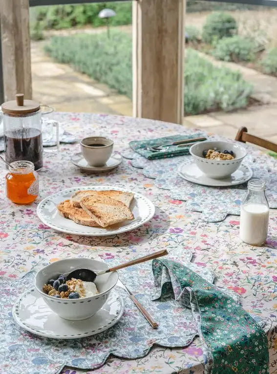 Reversible Scalloped Placemat Made With Liberty Fabric DONNA LEIGH Coco & Wolf