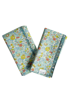  Reversible Stitch Napkin Set Made With Liberty Fabric BETSY SAGE & STRAWBERRY THIEF Coco & Wolf