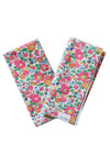 Reversible Stitch Napkin Set Made With Liberty Fabric BETSY & DITSY DOT Coco & Wolf