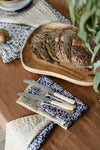 Reversible Stitch Napkin Set Made With Liberty Fabric FEATHER MEADOW & MITSI VALERIA Coco & Wolf