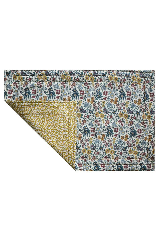 Reversible Stitch Placemat Made With Liberty Fabric FEATHER MEADOW & ANNABELLA Coco & Wolf