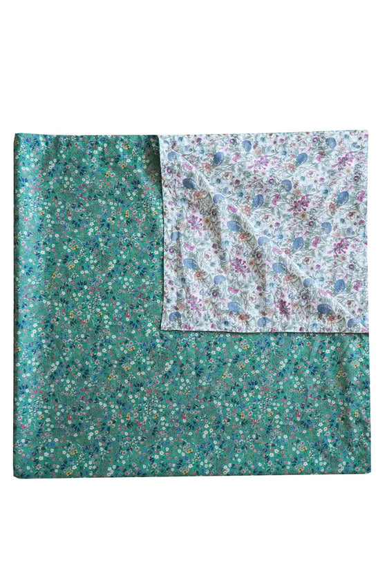 Reversible Tablecloth Made With Liberty Fabric DONNA LEIGH GREEN & RACHEL Coco & Wolf