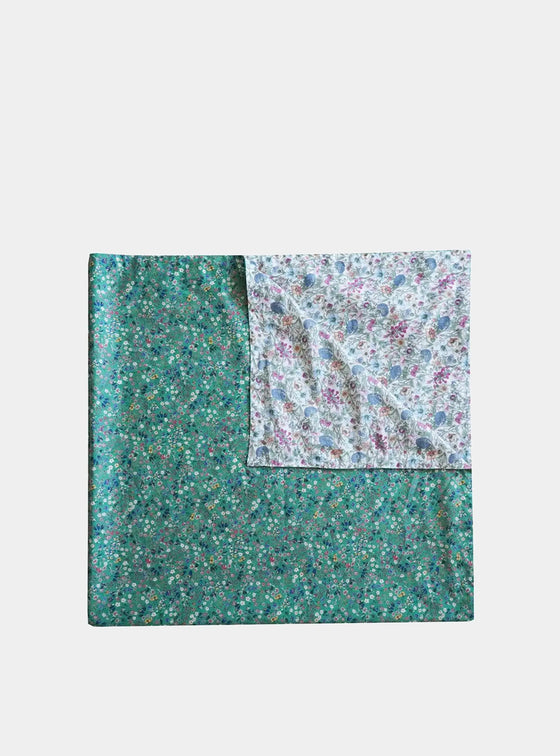 Reversible Tablecloth Made With Liberty Fabric DONNA LEIGH GREEN & RACHEL Coco & Wolf