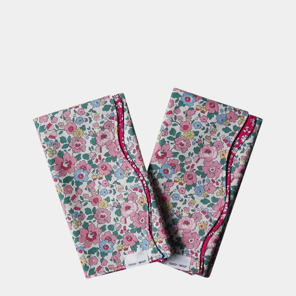 Reversible Wavy Napkin Set Made With Liberty Fabric BETSY CANDY FLOSS & CAPEL Coco & Wolf