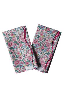  Reversible Wavy Napkin Set Made With Liberty Fabric BETSY CANDY FLOSS & CAPEL Coco & Wolf