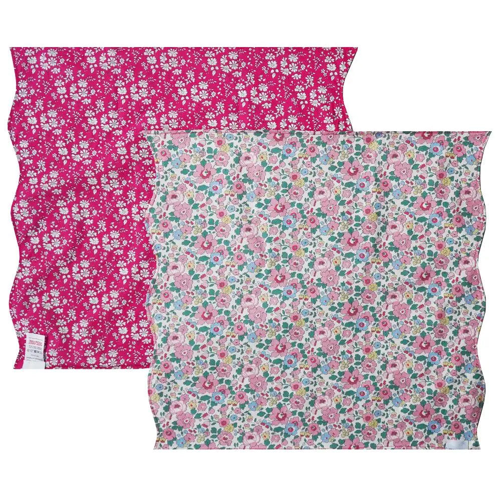 Reversible Wavy Napkin Set Made With Liberty Fabric BETSY CANDY FLOSS & CAPEL Coco & Wolf