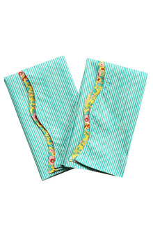  Reversible Wavy Napkin Set Made With Liberty Fabric BETSY & ELEMENTS Coco & Wolf