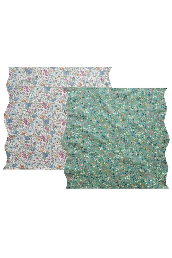 Reversible Wavy Napkin Set Made With Liberty Fabric DONNA LEIGH & RACHEL Coco & Wolf