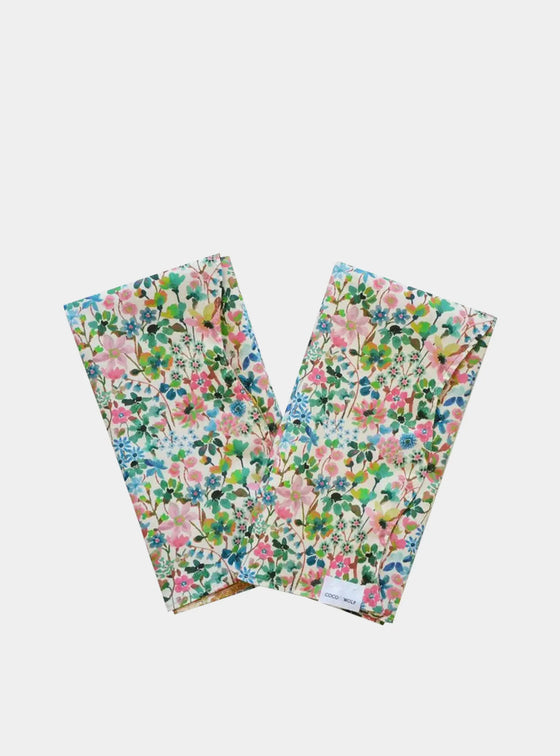 Reversible Wavy Napkin Set Made With Liberty Fabric DREAMS of SUMMER Coco & Wolf