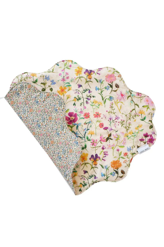 Reversible Wavy Placemat Made With Liberty Fabric LINEN GARDEN & KATIE & MILLIE Coco & Wolf