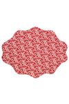 Reversible Wavy Placemat Made With Liberty Fabric SAMBOURNE RED & MITSI VALERIA RED Coco & Wolf