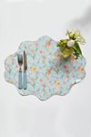 Reversible Wavy Placemat Made With Liberty Fabric SPRING BLOOMS & MEADOWLAND Coco & Wolf