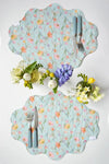 Reversible Wavy Placemat Made With Liberty Fabric SPRING BLOOMS & MEADOWLAND Coco & Wolf