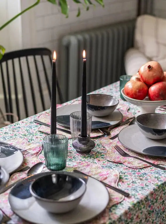 Reversible Wavy Tablecloth Made With Liberty Fabric DREAMS of SUMMER Coco & Wolf