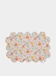  Reversible Cloud Scallop Placemat Made With Liberty Fabric SPRING BLOOMS & BETSY BOO