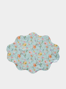  Reversible Wavy Placemat Made With Liberty Fabric SPRING BLOOMS & MEADOWLAND