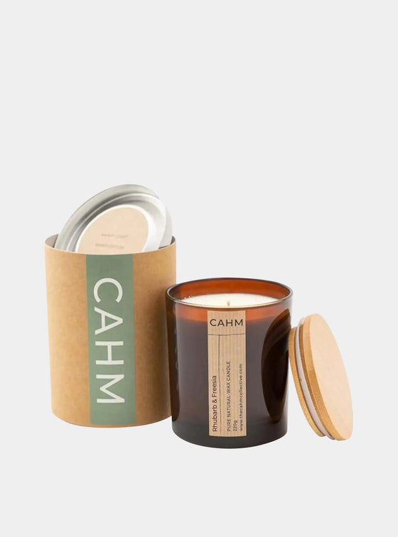 Rhubarb & Freesia Candle - Amber CAHM