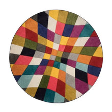  Rhumba Geometric Round Rug Dunelm