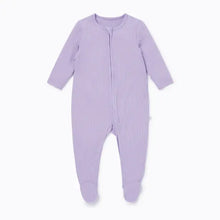  Ribbed Lilac Clever Zip Sleepsuit Mori