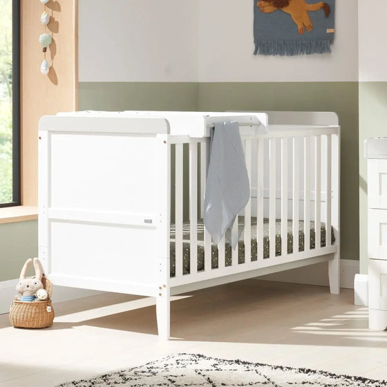 Rio Cot Bed with Cot Top Changer & Mattress Tutti Bambini