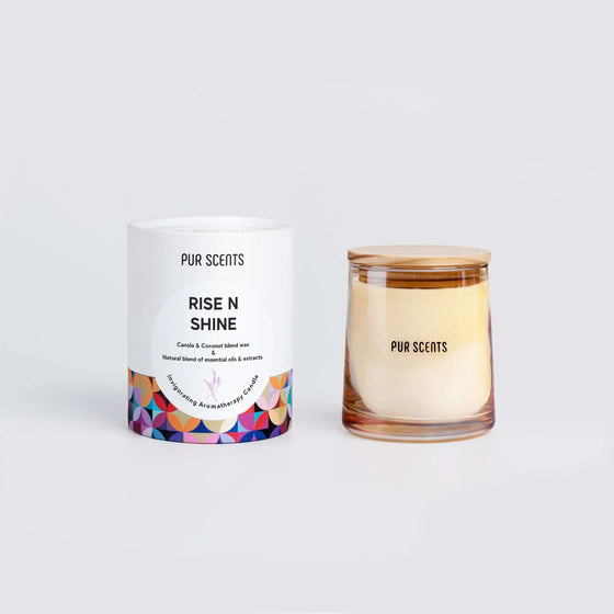 Rise N Shine Aromatherapy Scented Candle Purscents