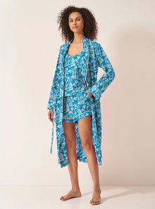  Tiger & Florals Organic Cotton Robe