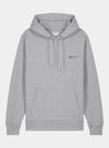 Rock Grey Marl Mens Organic Cotton Relaxed-Fit Hoodie hewn.