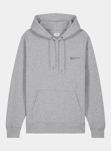  Rock Grey Marl Mens Organic Cotton Relaxed-Fit Hoodie hewn.