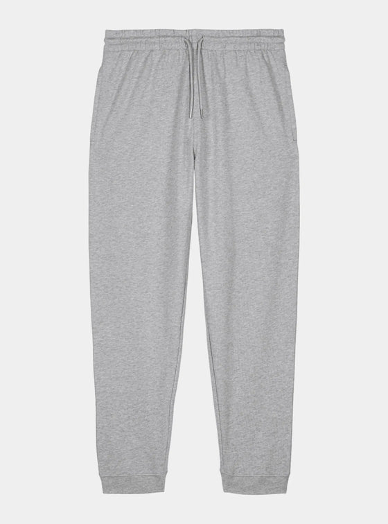 Rock Grey Marl Mens Organic Cotton Relaxed-Fit Joggers hewn.