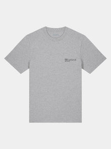  Rock Grey Marl Mens Organic Cotton Relaxed-Fit T-Shirt hewn.