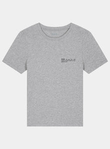  Rock Grey Marl Womens Organic Cotton Fitted T-Shirt hewn.