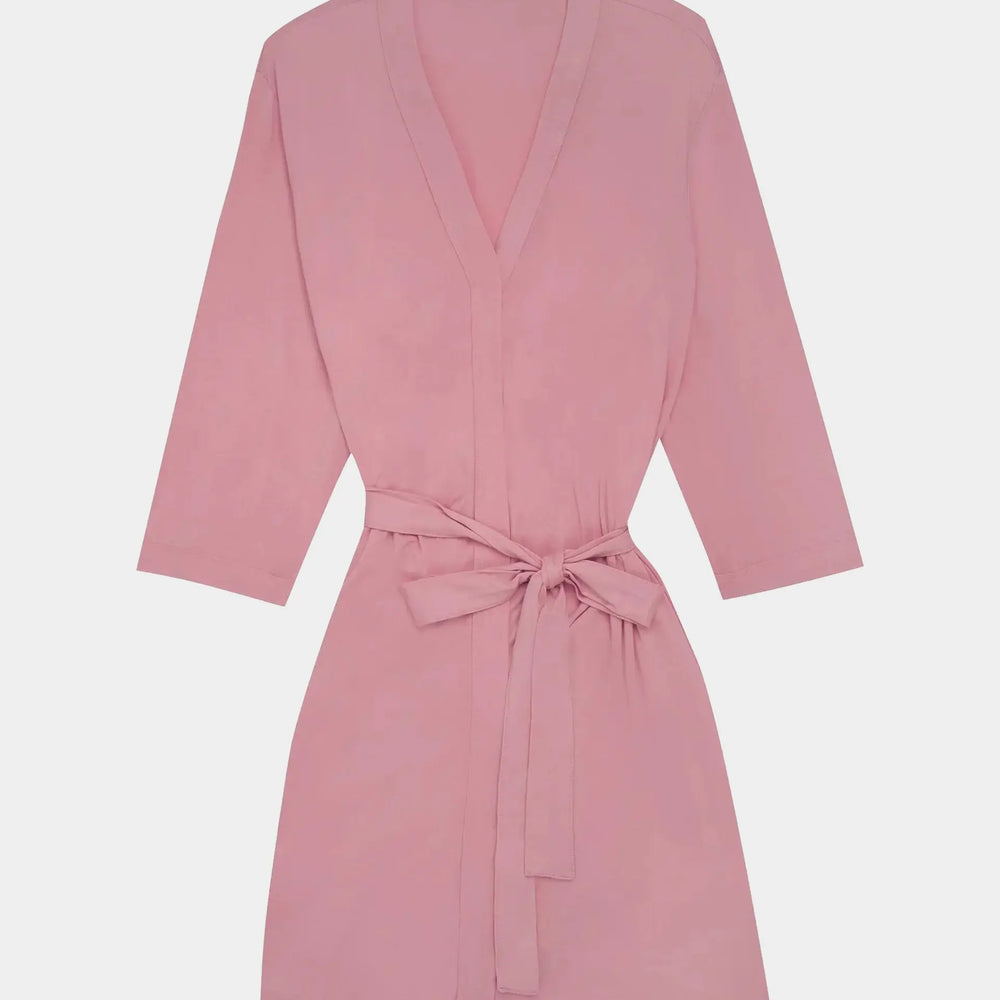 Rose Drape Bamboo Women's Robe Made Wright London