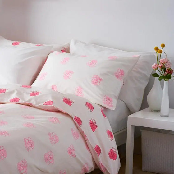 Rose Duvet Cover and 2 Pillowcases Set Lulu and Nat