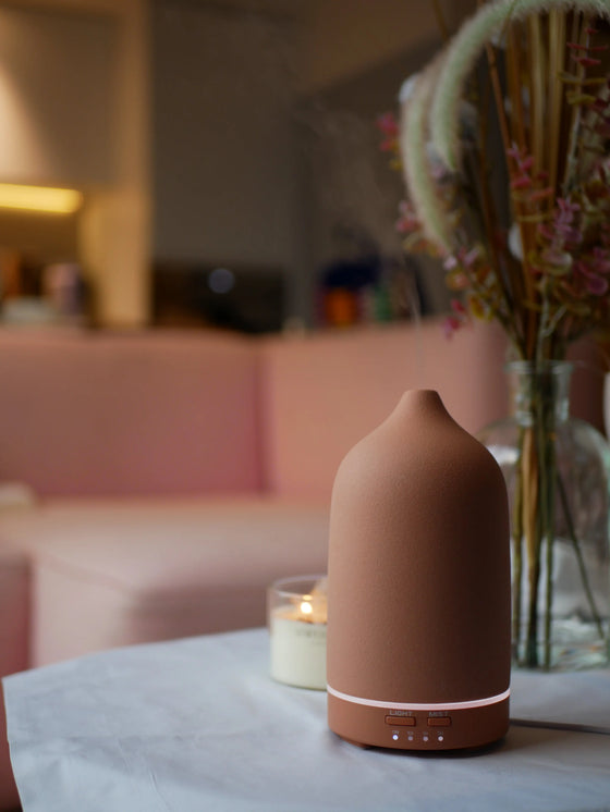 Rose Gold Electric Ceramic Aroma Diffuser NESS & ME